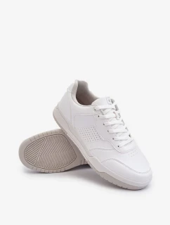 Pánské tenisky vyrobené z eko kůže bílé Radikalle