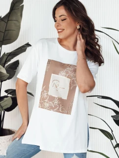 FAGOS dámské tričko bílé FashionStreet RY2592