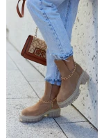 Módní semišové kozačky s střihem Camel Forget Me Módní semišové kozačky s střihem Camel Forget Me