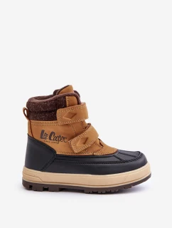 Zateplené zimní boty pro chlapce Lee Cooper LCJ-23-01-2059 Camel