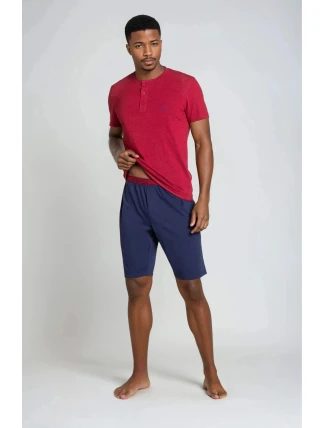 Pyžamo Dune 38879-33X Červená a tmavě modrá - Henderson