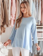 Dámská máslová halenka oversize s přívěskem COMFILA modrá FashionStreet RY2788
