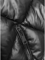 Černá prošívaná bunda pro přechodné období (YP-22070-1)