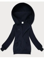 Tmavě modrá dámská rozepínací mikina s kapucí S'West (B-12#)