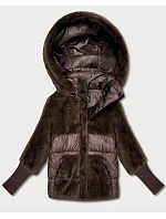 Dámská zimní bunda s kapucí Goodlookin hnědá (LD-5562) Dámská zimní bunda s kapucí Goodlookin hnědá (LD-5562)