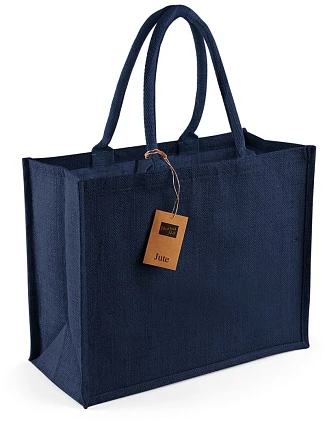 Westford Mill W 407 Jutová nákupní taška "Classic" 50.0407 navy/navy Westford Mill W 407 Jutová nákupní taška "Classic" 50.0407 navy/navy