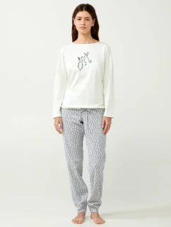 Vamp - Krémové pyžamo se zajíčky 21454 - Vamp