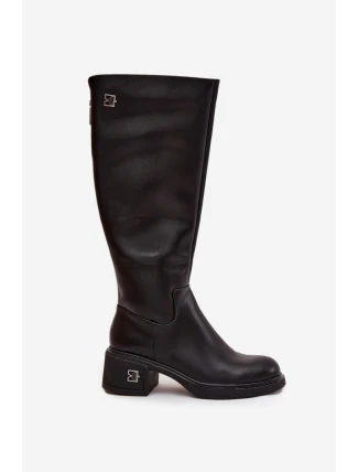 Kozačky na podpatku model 218479 Step in style Kozačky na podpatku model 218479 Step in style