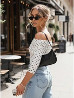 Dámská blůza BLISSE s pruhy ve světle béžové barvě FashionStreet RY2511