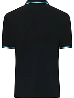 Daiber JN 1306 Pánské těžké piqué polo s proužky 02.1306 black/white/turquoise Daiber JN 1306 Pánské těžké piqué polo s proužky 02.1306 black/white/turquoise