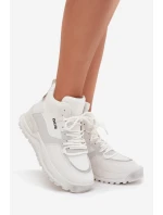 Dámská sportovní obuv na platformě Big Star – bílá