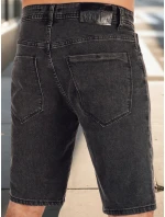 Pánské džínové šortky černé FashionStreet SX2493