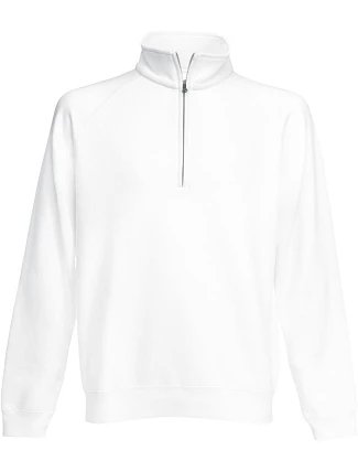 Fruit of the Loom Premium Zip Neck Sweat Mikina s 1/4 zipem 16.2032 white Fruit of the Loom Premium Zip Neck Sweat Mikina s 1/4 zipem 16.2032 white