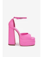 Dámské Sandály Na Podpatku A Platformě Růžové Beloria