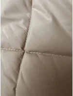 Světle béžová dlouhá dámská oversize vesta (5M3165-62)