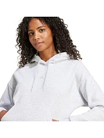 Dámská mikina adidas Essentials Small Logo Feel Cozy světle šedá JN1853