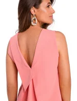 Dámské Stylove Šaty S157 Salmon Pink - Figl