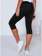 Dámské 3/4 legíny s vysokým pasem černé FashionStreet UY2738 Dámské 3/4 legíny s vysokým pasem černé FashionStreet UY2738