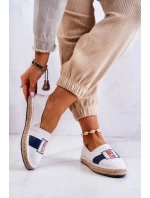 Dámské elegantní espadrilky Big Star - bílá/tmavě modrá
