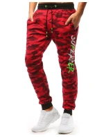 Pánské červené teplákové kalhoty moro FashionStreet UX3514