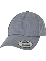 Flexfit 6245CM 6 panelová bavlněná keprová kšiltovka 55.6245 heather grey