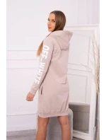 Off White béžové šaty
