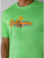 Pánské zelené tričko s potiskem FashionStreet RX5373