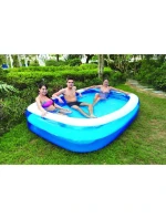 Rodinný obdélníkový nafukovací bazén 262x175x50CM 51258 dětské