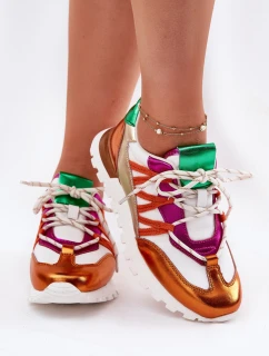 Kožené Polobotky Tenisky Dámské Artiker 56C1737 Multicolor