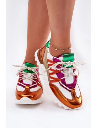 Kožené Polobotky Tenisky Dámské Artiker 56C1737 Multicolor