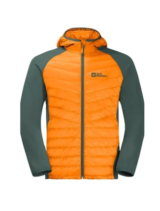 Jack Wolfskin pánská nepromokavá outdoorová bunda Routeburn Pro Hybrid M žlutá (1710511_3285)