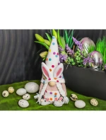 SKŘÍTEK SKŘÍTEK ZAJÍC 25CM HRÁŠEK DÍVKA JARNÍ DEKORACE