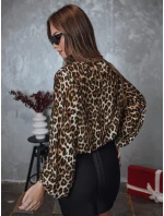 Dámská halenka oversize LEOPARDY s leopardím potiskem FashionStreet RY2708