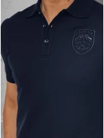 Pánská polokošile s nášivkou modrá FashionStreet PX0625