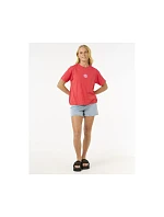 Tričko RIP CURL Icons Of Surf Relaxed Tee, červené Tričko RIP CURL Icons Of Surf Relaxed Tee, červené