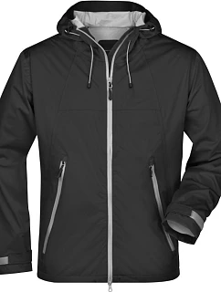 Daiber JN 1098 Pánská 3-vrstvá softshellová bunda 02.1098 black/silver