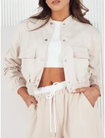 Dámská přechodná bunda bomber KADYS beige FashionStreet TY4188