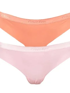 Tanga 2pcs QD3695E-CDJ oranžovorůžová - Calvin Klein