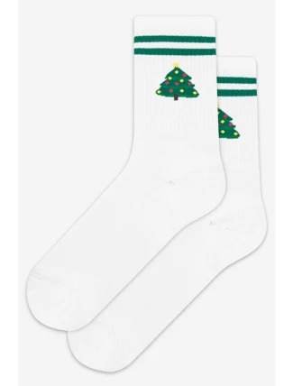 Vzorované vánoční ponožky U04.N56