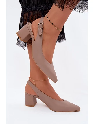 Sandály na podpatku model 229259 Step in style Sandály na podpatku model 229259 Step in style