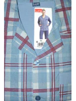 Pánské rozepínané pyžamo Luna 797 3XL-4XL Pánské rozepínané pyžamo Luna 797 3XL-4XL