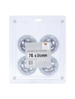 Kolečka na kolečkové brusle SMJ sport BS 76x24mm 4ks. Kolečka na kolečkové brusle SMJ sport BS 76x24mm 4ks.