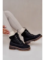 Zateplené dámské boty Big Star OO274A287 Černé Zateplené dámské boty Big Star OO274A287 Černé