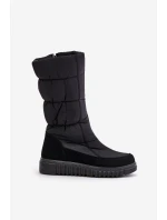 Dámské zimní boty na zip Progress PROGJ-24-144 Černé