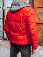 Pánská prošívaná zimní bunda červená FashionStreet TX3828