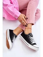 Dámské klasické tenisky černé a bílé Ecoma Dámské klasické tenisky černé a bílé Ecoma