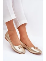 Elegantní Dámské Baletky S Dekorací Vinceza 62206 Zlaté Elegantní Dámské Baletky S Dekorací Vinceza 62206 Zlaté