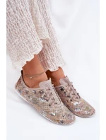 Dámské Polobotky Z Přírodní Kůže Vzorované Artiker 56C2689 Béžové