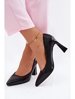 Elegantní Lodičky na Podpatku Vinceza 62276 Černé