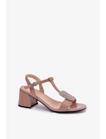 Sandály na podpatku model 213184 Step in style Sandály na podpatku model 213184 Step in style